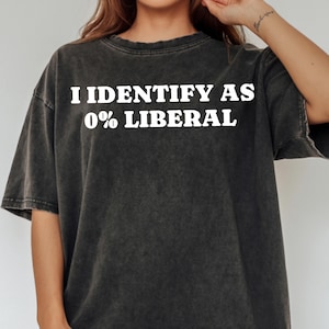 I Identify As 0% Liberal SVG PNG,Funny Political Statement, Zero Percent Liberal Tee, Fans Of Satire Png, Digital Download, Design For Shirt