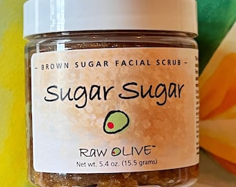 Brown Sugar Facial Scrub Mask: Vanilla Coconut Oil Skincare