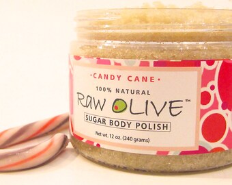 Candy Cane Organic Sugar Body Polish