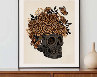 Marigold Calavera - Art Print