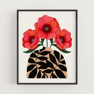 Flowers in Vase - Series II - Art Print