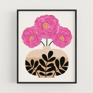 Flowers in Vase - Series I - Art Print