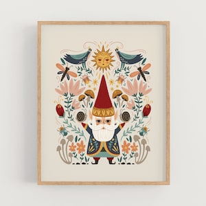 Gnome Life - Garden Art Print