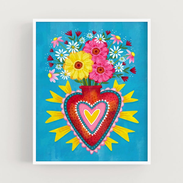 Happy Heart - Art Print 8x10