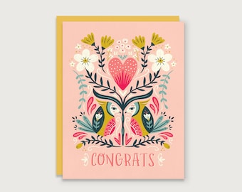 Lovebirds - Wedding/Engagement Card