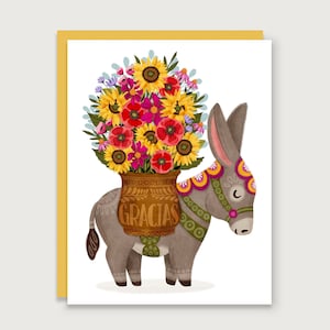 Gracias Burro - Tarjeta de agradecimiento en español