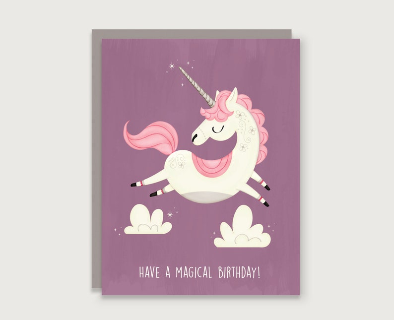 Have A Magical Birthday Unicorn Greeting Card image 1