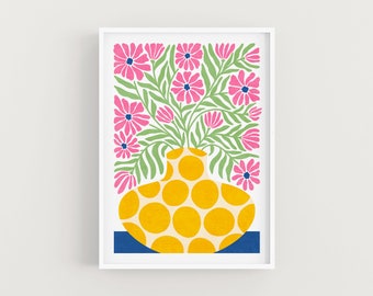 Floral Pop Art - Art Print