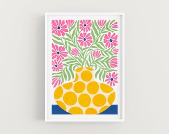 Floral Pop Art - Art Print