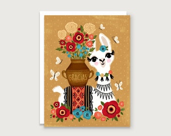 Gracias Llama - Greeting Card