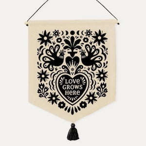 Love Grows Here - Wall Hanging