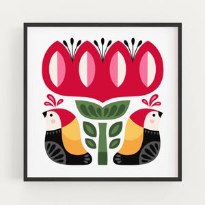 Modern Folk Art - Print 8x8