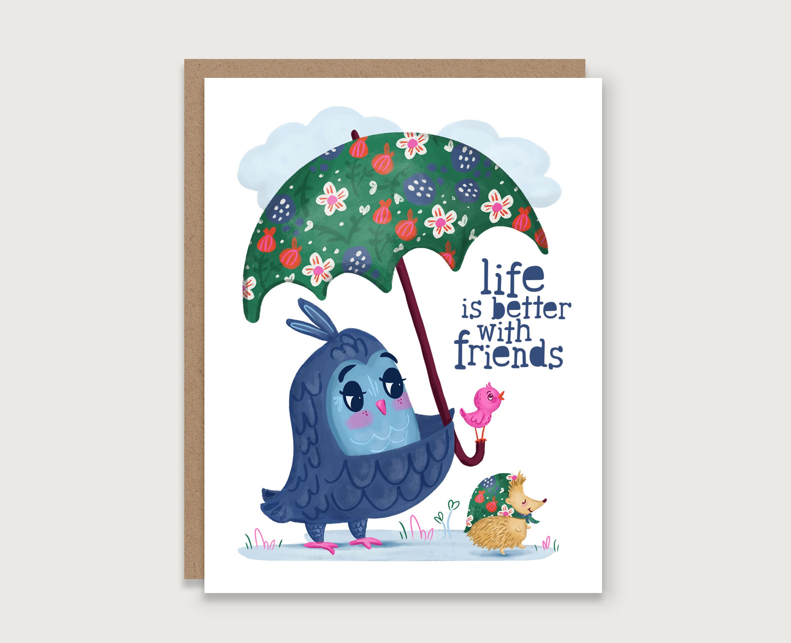 Wee Blue Coo Grußkarte „Vermisse Dich“ Mit Süßer Eule – 17,5 X 12,5 Cm, 280 G/m² Karton, Aus Schottland