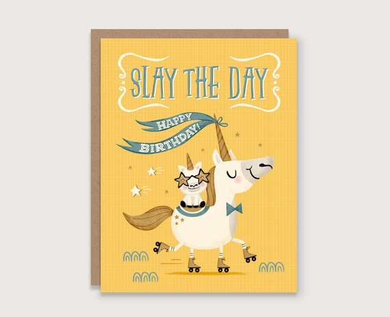 Slay Definition | Greeting Card