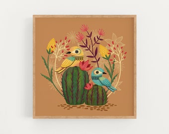 Desert Birds - Art Print