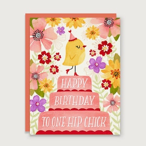 One Hip Chick - Geburtstagskarte