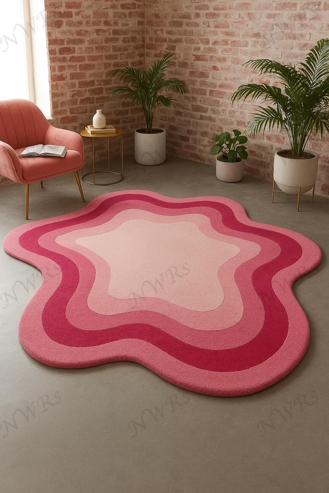 Pink Flowr Rug Pattern Pink Flower Hand Tufted Area Rug Handmade Wool Carpet Room Luxury Home ...