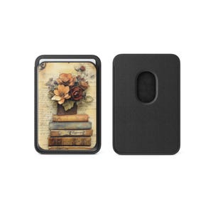 Cartera magnética para tarjetas de felicitación, diseño de tarjetas de felicitación, compatible con iPhone 16, iPhone 14, iPhone 13 Pro, 12 MagSafe