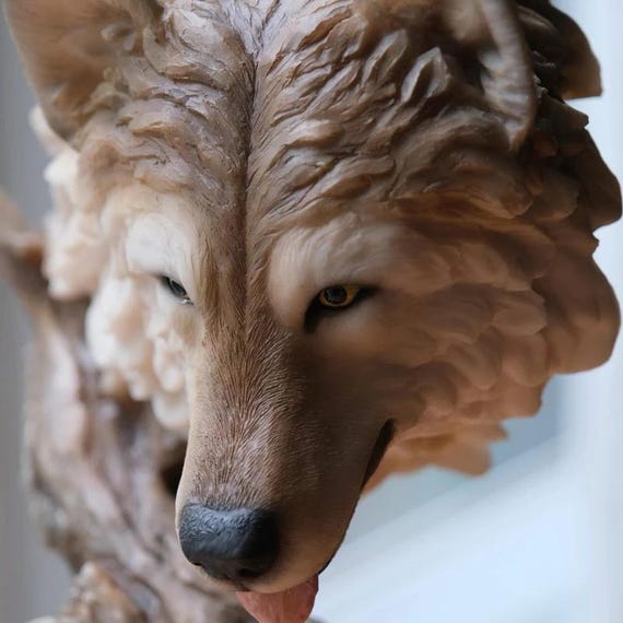 Stephen Herrero Wolf Sculpture: Mill Creek Studios Limited Edition