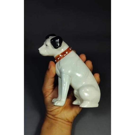 Vintage 1980s Nipper RCA Victor Porcelain Dog Figurine (5.5