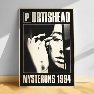 Poster d'arte digitale Portishead, stampa d'arte digitale, poster trip hop, poster di musica elettronica, poster di acid jazz