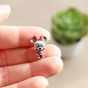Silber 925 Charakter Maus Mini Mädchen Cartoon Charme