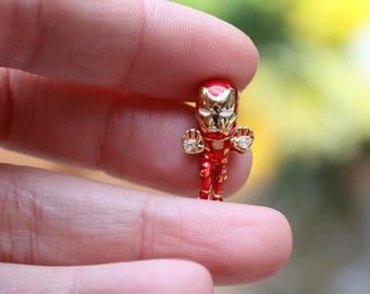 Silver 925 Character Super Heroes Iron Charm