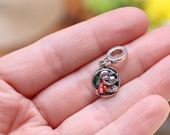 Silver 925 Character Lilo and Stitch Emblem Charm