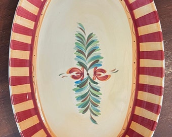 Southern Living Gail Pittman Hand painted serving plate