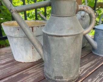 Antique French Zinc Watering Can