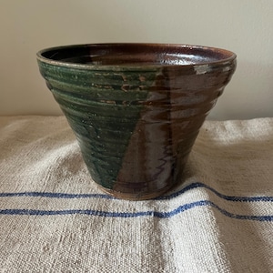 Handmade and Glazed Studio Art Pottery Planter