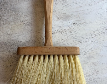 Vintage Horsehair Masonry Brush ~ large paintbrush ~  Wood Handled Paintbrush