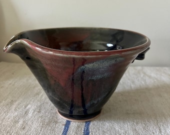 Vintage Studio Pottery Batter Mixing Bowl Handmade ~ signed