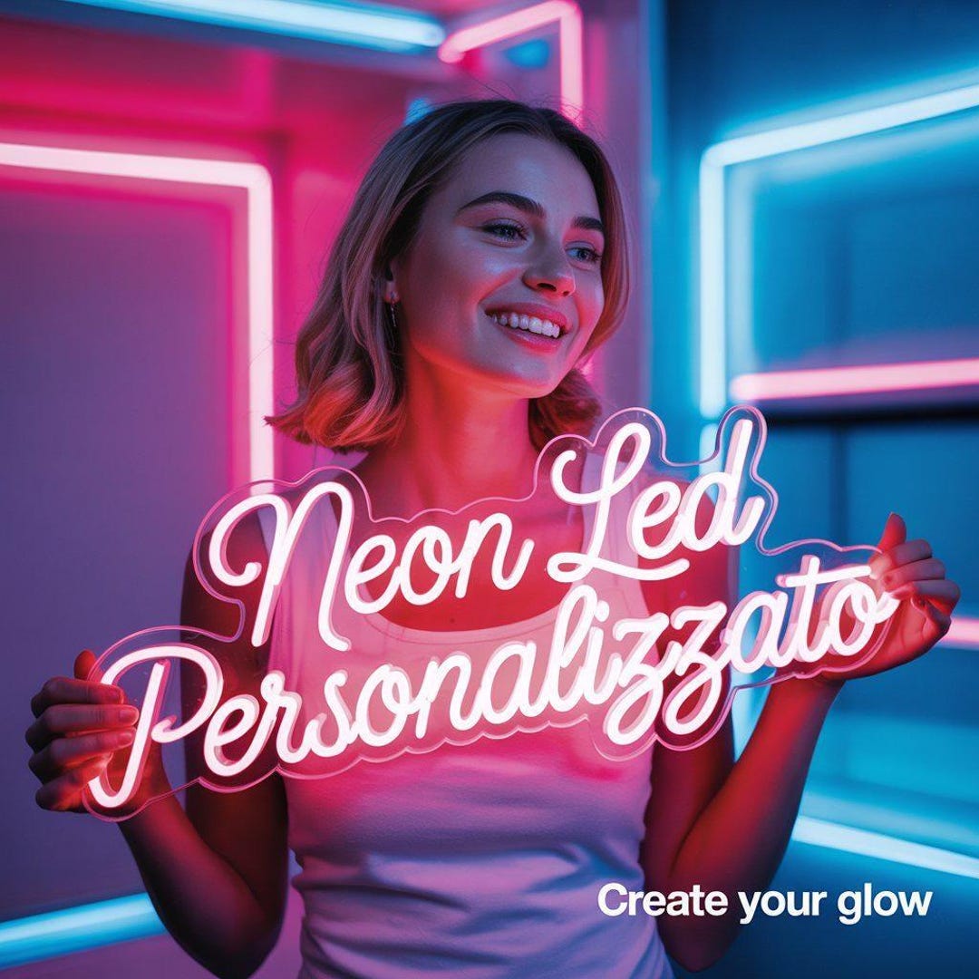 Enseigne au néon personnalisée – Nom ou phrase lumineux à LED ...