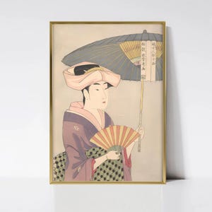 Kitagawa Utamaro, Utamaro Art, Japanese Art print, Japanese Painting, Ukiyo-e Art, Vintage Art, Japanese Woman Poster, Digital Download
