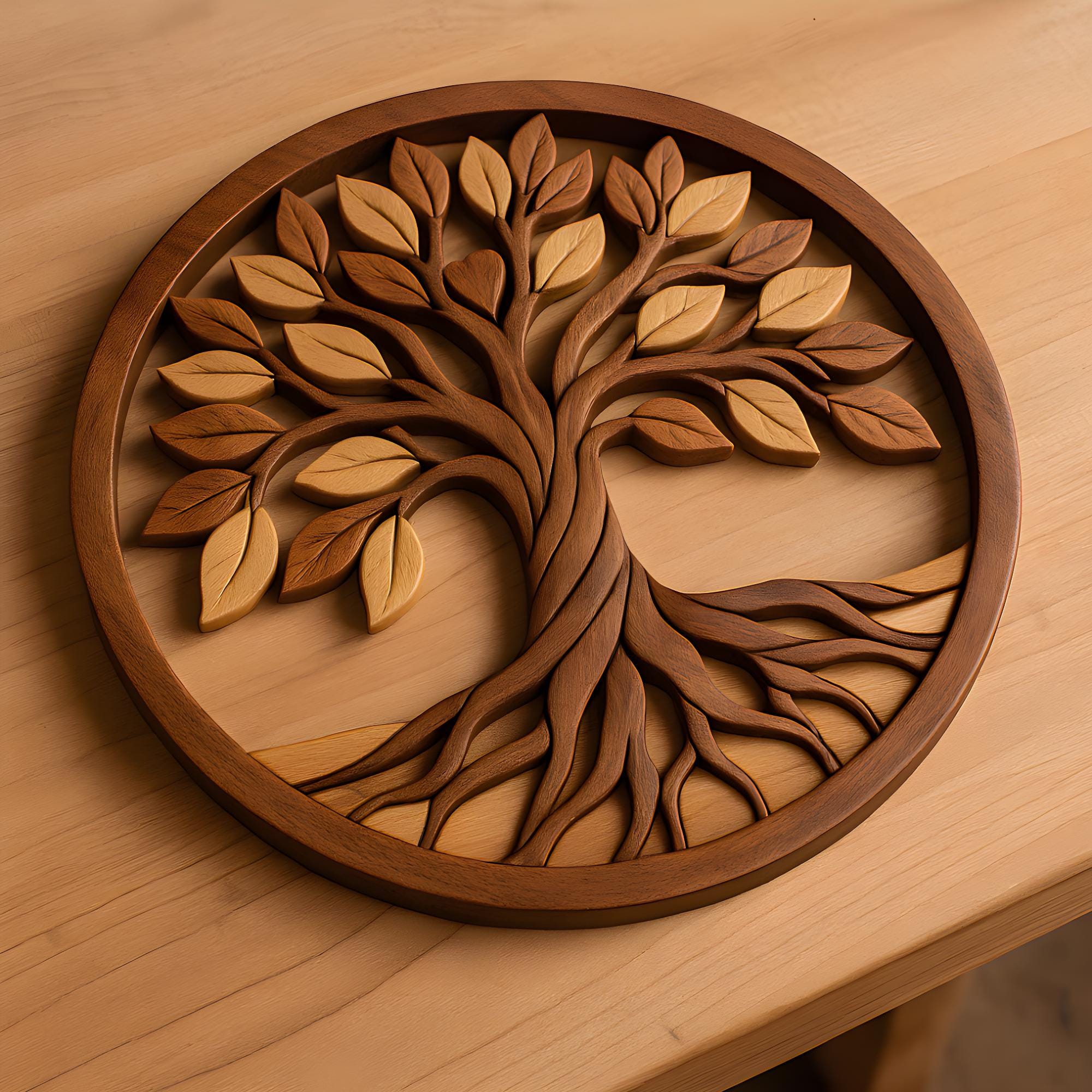 Forest Intarsia Pattern FOREST ANIMALS Scroll Saw Bundle – Deer Couple, Stag & Tree of Life ...