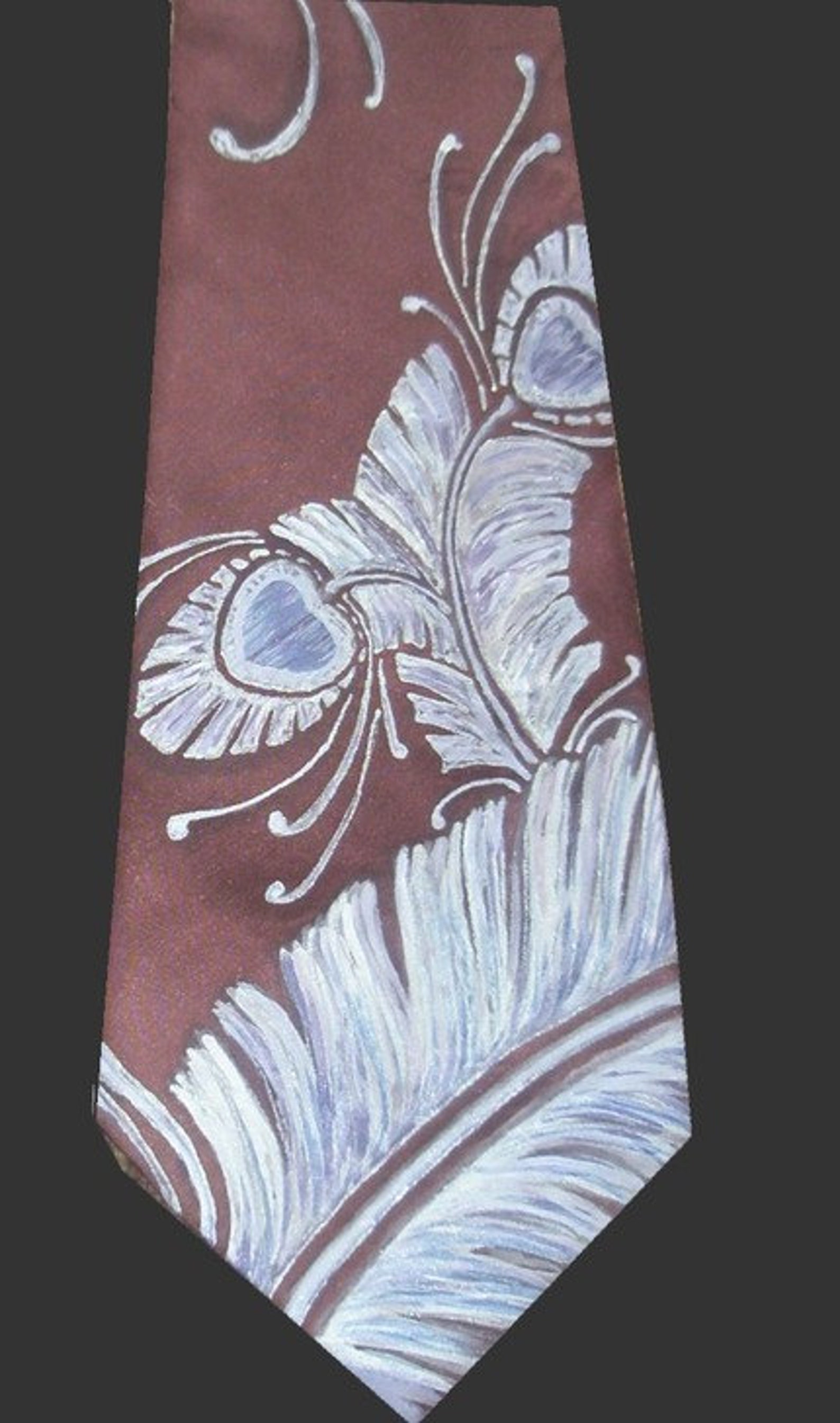 Custom Silk Tie Designed and Hand Painted by Artist VIP Service, Tie