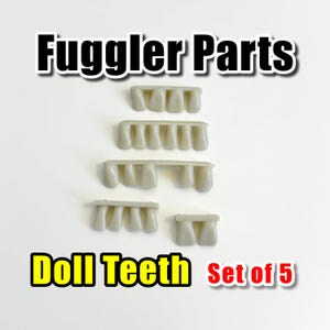 KITS DE MANUALIDADES Juego de 5 (20-54 mm) Dientes de muñeca ABS para dentaduras postizas