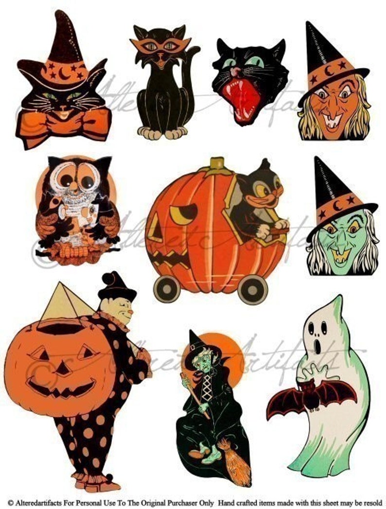 Printable Retro Halloween Clip Artwork Printable Classic Halloween Ss Ghost Witch Owl Black Cat Electronic Collage Sheet Fast Down load picture relating to Vintage Halloween Printable identify Printable Retro Halloween Clip Artwork Printable Classic Halloween Ss Ghost Witch Owl Black Cat Electronic Collage Sheet Instantaneous Obtain