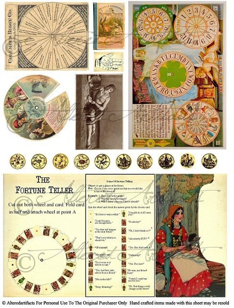 Printable Fortune Teller Printable Traditional Postcard Match Halloween ATC Clip Artwork ACEO Ss Clip Artwork Electronic Collage Sheet Prompt Down load photo regarding Printable Fortune Teller named Printable Fortune Teller Printable Typical Postcard Recreation Halloween ATC Clip Artwork ACEO Ss Clip Artwork Electronic Collage Sheet Prompt Down load