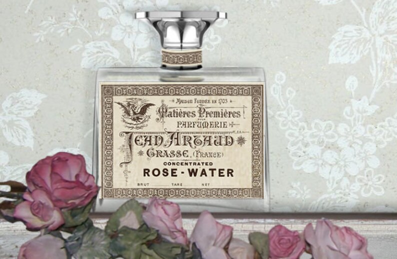 printable vintage french perfume labels printable bottle