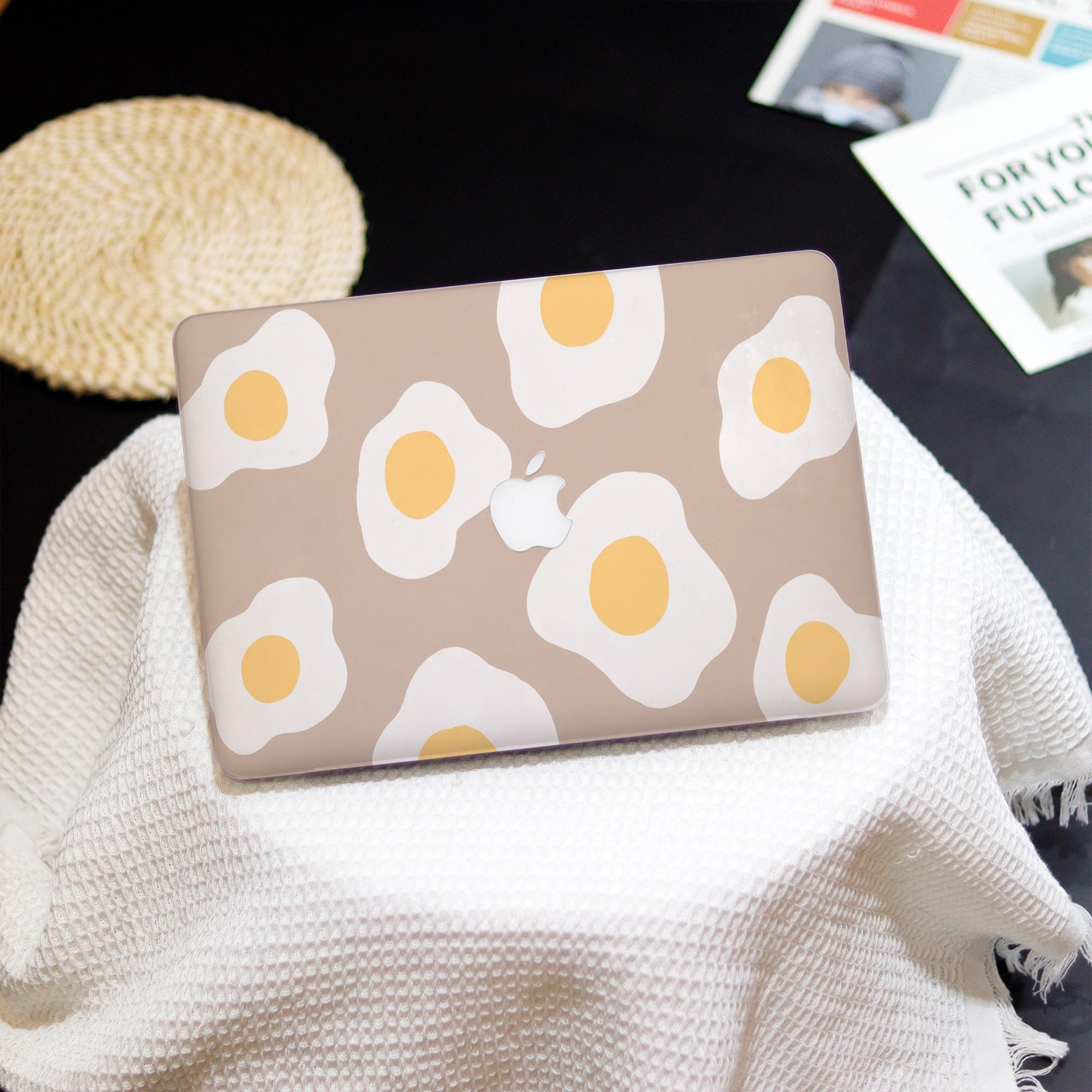 Mignonne coque d'oeuf poché personnalisée MacBook, MacBook Pro 16/14 2024, MacBook Air15, MacBook12, MacBook Air13 Air11, MacBook Pro13, MacBook Ret15