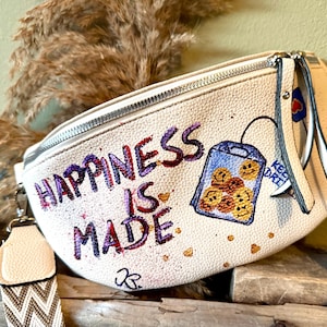 Happy Moods Bauchtasche* in Handarbeit liebevoll bemalt*Hipbag*Bumbag*Gassitasche