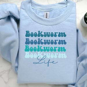 Bookworm Sweater, sweatshirt for book reader, bookish gift Literary Sweatshirt, Reading Pullover, Cozy Jumper, Gift for Book Lover