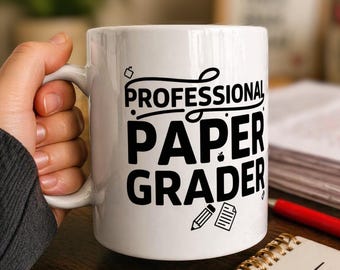 Taza para corrector de exámenes profesional • Regalo divertido para profesores • Taza para corregir exámenes • Regalo para profesores de inglés • Taza de café para profesores