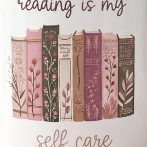 Reading Is My Self Care Mug • Self Care Gift for Her • Introvert Reset Mug • Book Therapy Cup • Mental Health Reader Gift image 2