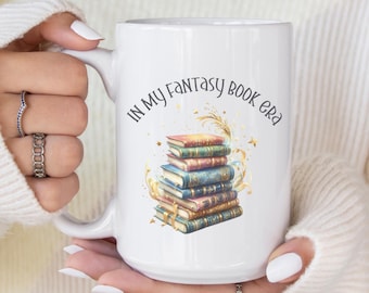 In My Fantasy Era Mug | Personalized Bookish Gift | Custom Name Fantasy Reader Cup | Smut Reader Aesthetic | Dark Academia Book Club Mug