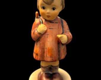 Figurine Goebel Hummel vintage 1988 « Qu'est-ce que c'est ? » n° 488 signée Allemagne de l'Ouest