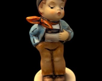 Figurine Goebel Hummel vintage 1989 « Lucky Fellow » signée #560 Allemagne de l'Ouest