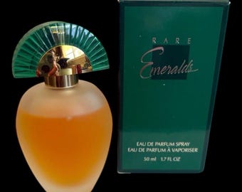 vintage 1999 Avon Rare Emeralds Eau de parfum en vaporisateur Parfum pour femme 1,7 fl oz Nouveau